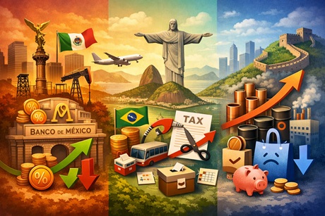 Cina, Messico, Brasile: inflazione